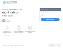 Tablet Screenshot of monihari.com